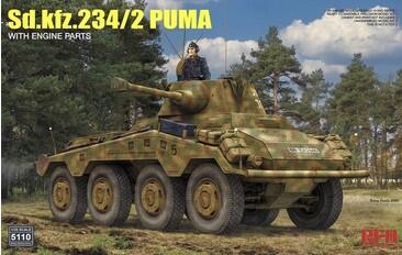 SD.KFZ.234/2 PUMA con piezas de motor 1/35