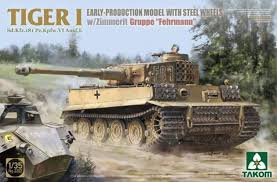 Tiger I Sd.Kfz.181 Pz.Kpfw.VI Ausf.E Mod. de primera producción con ruedas de acero y Zimmerit 1/35