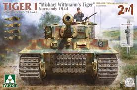 Tiger I Sd.Kfz.181 Pz.Kpfw.VI Ausf.E "Tigre de Michael Wittmann" Normandía 1944 (2 en 1) 1/35