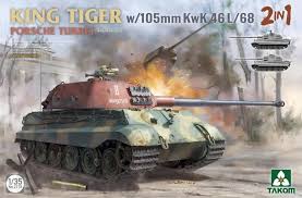 KING TIGER con 105mm KwK 46L/68 (2en1) 1/35