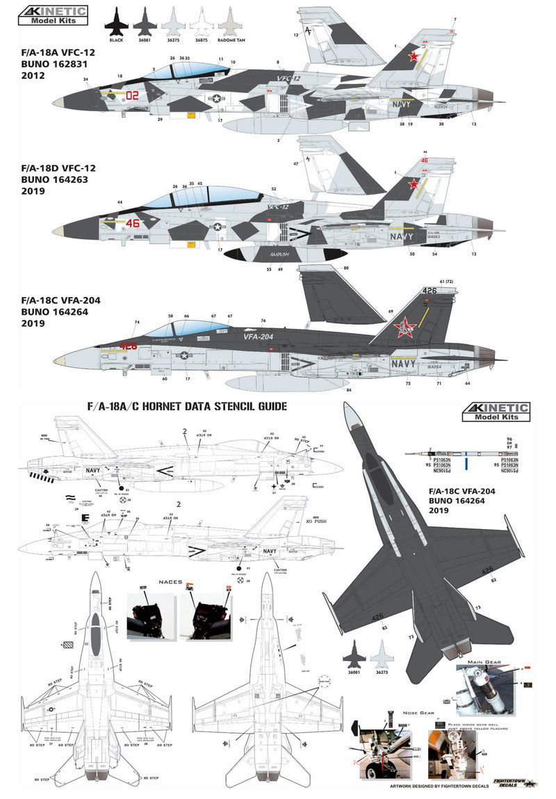 Avión F/A-18A/D VFC-112 Aggressor